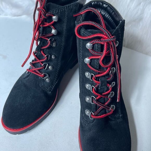 Lauren Ralph Lauren leather lace up boots SZ 7.5B - Picture 6 of 8